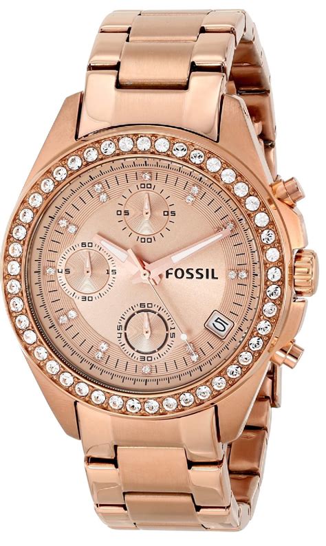 women us fossil chronograph watch.